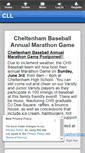 Mobile Screenshot of cheltenhamlittleleague.org